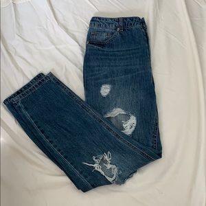 Forever 21 Ripped Boyfriend Jeans